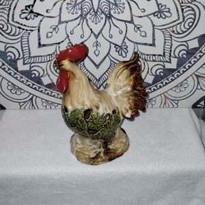 Vintage Tealight Ceramic Rooster